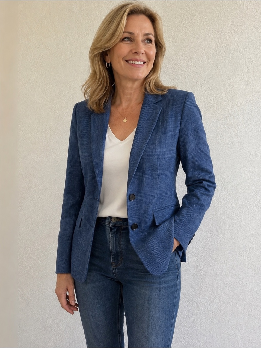 ESCADA 100% linen Blazer sz 40 Made in Germany